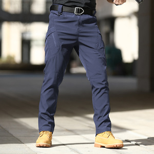 <span class=keywords><strong>Pantaloni</strong></span> <span class=keywords><strong>Cargo</strong></span> Tattici da <span class=keywords><strong>Uomo</strong></span>, Impermeabili, Elasticizzati, per Escursionismo e Caccia, <span class=keywords><strong>Pantaloni</strong></span> da Lavoro Casual Multitasche per l'Estate - Product Image 1
