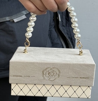 Boîte cadeau de mariage en velours Spot avec poignée Boîte cadeau en carton Boîte cadeau de parfum de luxe personnalisée