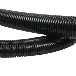 Tubo corrugado de plástico de PVC personalizado, color negro, precio al por mayor de fábrica