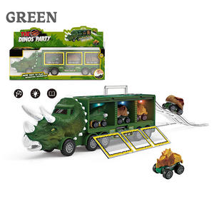 Camion Musical Interactif Triceratops : Jouet Électrique de Transport d'Animaux, Kit de Voiture Lumineuse Dinosaure pour Enfants - Product Image 2