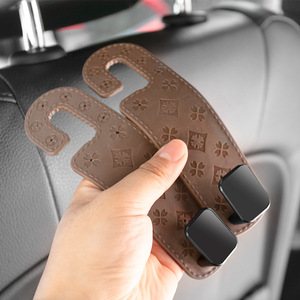 Ganchos para reposacabezas de coche, gancho antideslizante de aleación multifuncional universal para almacenamiento interior del coche, ganchos ocultos para el asiento trasero - Product Image 1