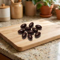 Nouggets d'amandes torréfiées au chocolat noir - Grappes d'amandes moelleuses pour des collations décontractées