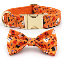 Collar de Perro Personalizado con Diseño Floral, de Nailon, Duradero y Elegante para Perros Pequeños/Medianos, Cómodo para Uso Diario