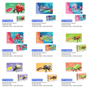 Jouets éducatifs en blocs d'animaux EPT, blocs en plastique, briques de construction pour enfants - Product Image 5