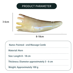 Peine de cuerno de Yak Natural, tabla de masaje de raspado Gua Sha, cara, ojo, cabeza, cuerpo, meridiano, savia, masajeador de acupuntura también - Product Image 6