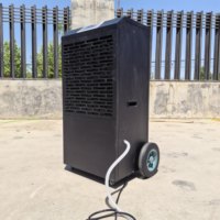 Deshumidificador Eléctrico Comercial de Alta Eficiencia de 158L, Secador de Aire, Absorbedor de Humedad Portátil para Sótano, Garaje, Biblioteca, Oficina