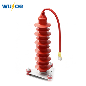 Supresor de Sobretensiones MOA de Silicona de Alta Tensión para Exteriores, Estándar IEC 35kV, con Cable de Conexión Integrado - Product Image 3