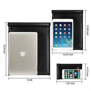 Sac de Faraday RFID étanche pour ordinateurs portables bloqueur de Signal de clé de voiture ignifuge pour tablettes voyage 3 Pack sac de Faraday pour voiture - Product Image 3