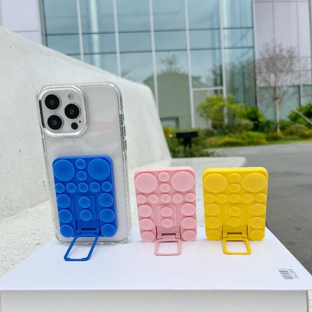 Universal Suction Cup Mobile Phone Suction Cup with Kickstand Silica Gel Charging Anti-skid Strong Suction Cup Phone Holder