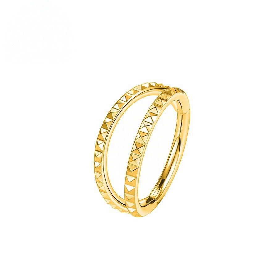 Bague pigmentée dorée