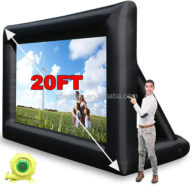 Kích Thước Tùy Chỉnh Thương Mại Inflatable Màn Hình Chiếu/Inflatable Cinema Screen/Inflatable Movie Screen Đối Với Bán Hàng