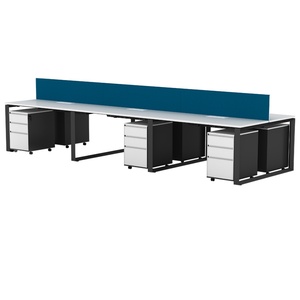 Paneles de Cubículo para Oficina de Fábrica China en Venta, Escritorio de Estación de Trabajo para 4 Personas - Product Image 5