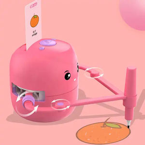 Robot de <span class=keywords><strong>dessin</strong></span> éducatif pour enfants avec 100 cartes, effets sonores, puzzle interactif, peinture, apprentissage, jouet intelligent pour enfants unisexe - Product Image 1