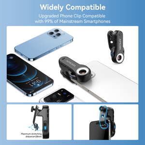 2026 Apexel新規到着ミニ生物学研究顕微鏡ユニバーサルポケットスマートフォン40-120X顕微鏡CPL 365nm UV LED付き - Product Image 5