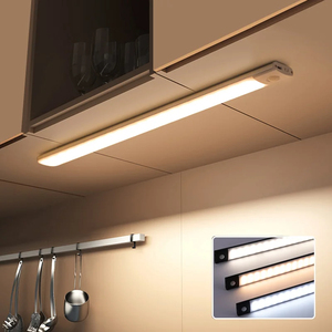 Motion Sensor <b>Light</b> Wireless LED Night <b>Light</b> Type Rechargeable <b>Light</b> Cabinet Wardrobe Lamp Staircase Backlight for Kitchen LED - Product Image 1