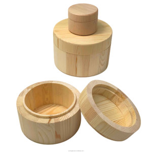 Fabricant chinois de boîte à gâteau en <span class=keywords><strong>bois</strong></span> boîte à dessert avec logo personnalisé imprimé boîtes d'emballage durables multi-usages en <span class=keywords><strong>bois</strong></span> rond sushi togo fromage - Product Image 5
