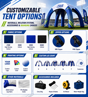 Arche gonflable de départ/arrivée et pack de tentes pour événements – Solution personnalisée de branding pour courses sportives – Fabricant