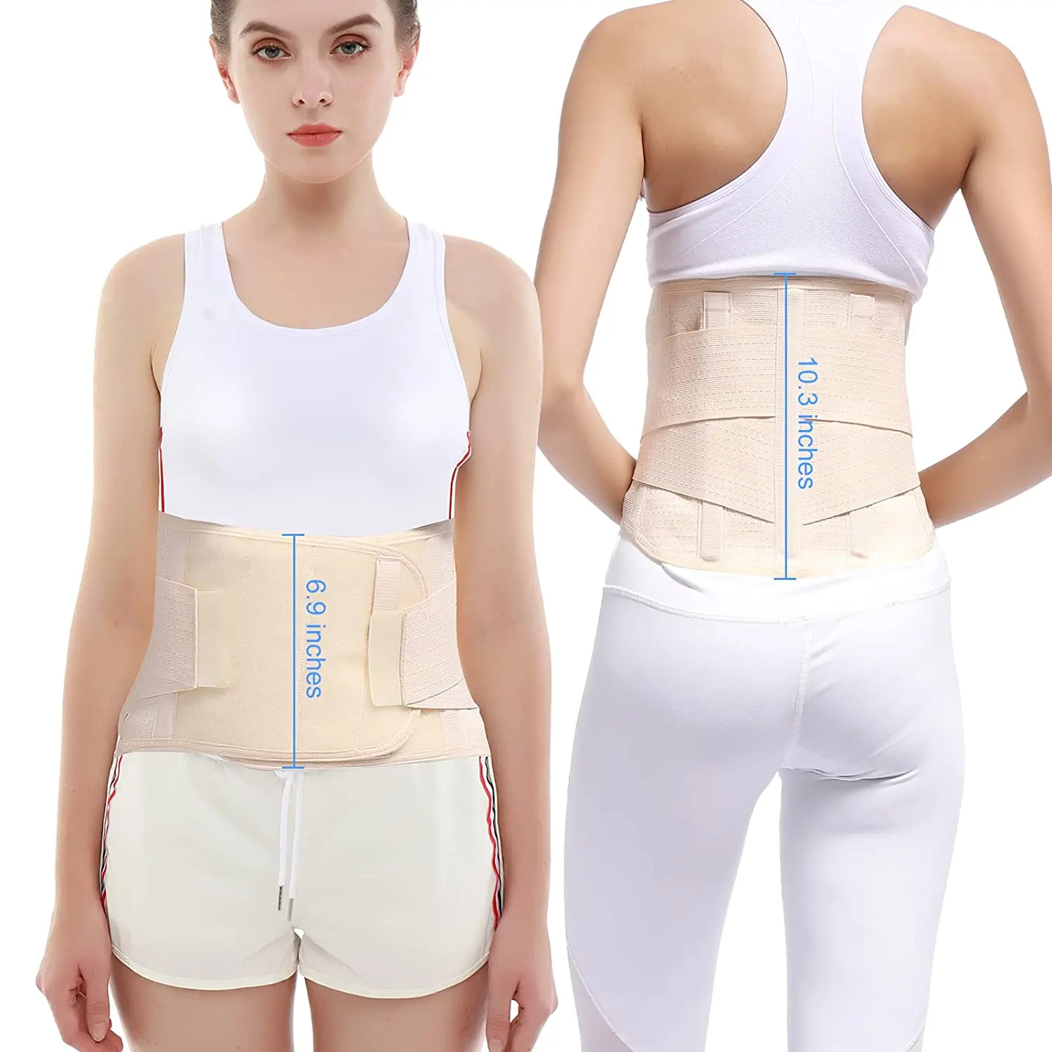 HKJD Anti-Skid Lumbar Support Belt Breathable Waist Lumbar Lower Back Brace For Sciatica  Herniated Disc  Relief Back Pain