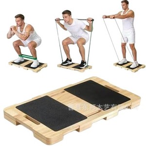 แผ่นรองออกกำลังกายแบบปรับได้พร้อมสายรัดยางยืดสำหรับออกกำลังกายที่บ้าน - Product Image 5