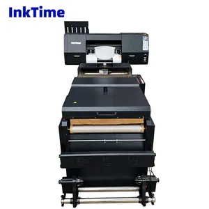 Impressora dtf de transferência de calor, IT-H604 4-head 4720 com máquina de pó para camisetas, bolsas escolares, impressão personalizada
