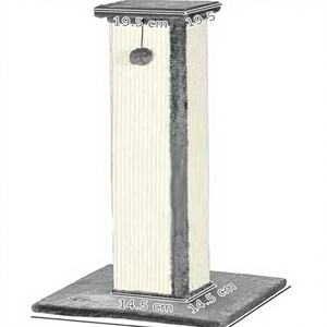 High Quality Folding Wood <b>Cat</b> Tree & Scratcher <b>Toy</b> with Adjustable Height for <b>Indoor</b> <b>Cats</b> - Product Image 1