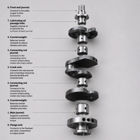 Engine Crankshaft Assembly for Mitsubishi Pajero V33W V73W 6G72 OE MD144525 Motor Engine Spare Part