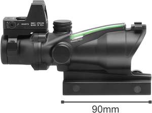 กล้องเล็งแบบจุดแดง 5D Era กันน้ำ ทำจากอะลูมิเนียม ปรับได้ ขนาด 4x32 พร้อมกำลังขยาย 4 เท่า ฐานติดตั้งขนาด 20 มม. สำหรับการล่าสัตว์และการใช้งานทางยุทธวิธี - Product Image 2