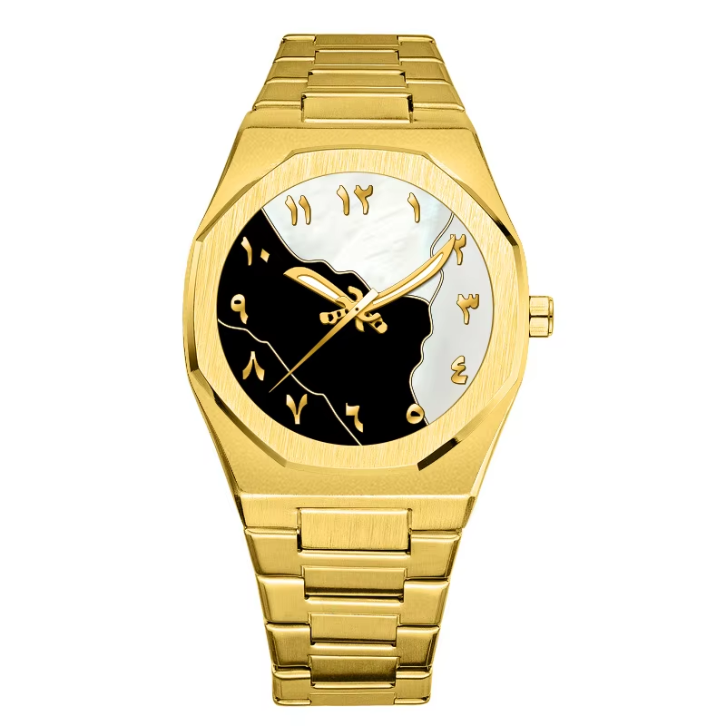 Wholesale Analog Quartz Watch in Bulk Black Arabic Dial Watch for