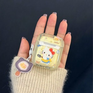 Adecuado para AirPods i9s/i11/i12 funda suave de gatito de dibujos animados lindo diseño de onda 3D funda protectora para auriculares - Product Image 6