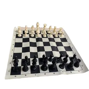Ciga-jeu d'échecs croisé en vinyle, pièces remplis, en vinyle noir, de marque à roulettes, meilleure qualité