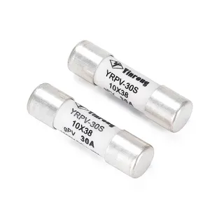 DC 1000V porcelain 10*38 solar fuse for 10A/12A/15A/16A/20A/25A/30A fuse link gPV(CE,TUV)for india market