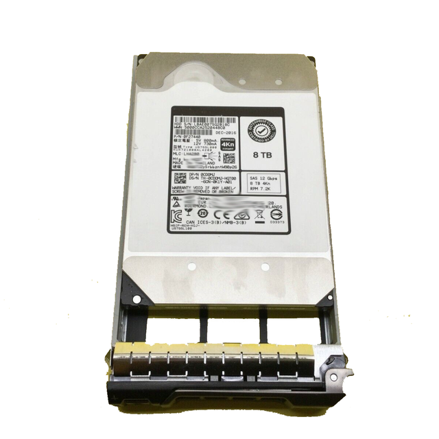 400-AHJB 8TB 7.2k NL SAS 12Gbps 3.5" Hot Plug Hard Drive Brand New SSD for Server Enterprise SSD