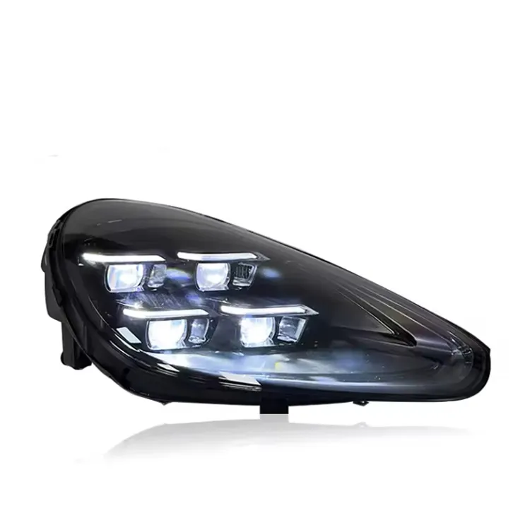 Lampu kepala LED peningkatan Shengyuan lampu depan untuk Porsche Cayenne 958 958.2 2011-2017 pasang dan mainkan