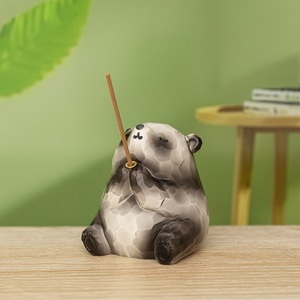 Giá sỉ giá đỡ nhang hình thú dễ thương mèo ếch gấu trúc gấu trang trí tạo không khí đạo cụ tự làm trang trí bàn nhà thiền - Product Image 3
