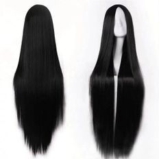 Parrucca nera per capelli umani Long Live da 70cm vergini con nodi sbiancati disponibile nei colori biondo cenere e rossastro - Product Image 1