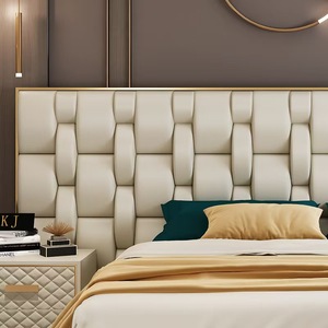 Cama de Cuero Suave para Dormitorio, Muebles de Dormitorio Modernos y Lujosos para el Hogar - Product Image 3