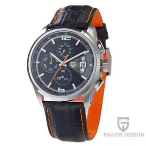นาฬิกา PAGANI DESIGN รุ่น PD-3306 นาฬิกาสปอร์ตผู้ชายมัลติฟังก์ชั่นกันน้ำ นาฬิกาโครโนกราฟ สายหนัง ควอตซ์ Relogio Masculino - Product Image 1