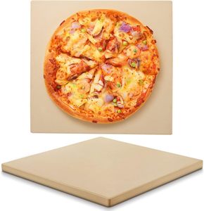 Pierre à pizza rectangulaire jetable de haute qualité 380*300*15mm pierre de cuisson en <span class=keywords><strong>cordiérite</strong></span> quantité de stock - Product Image 5