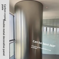 Panneaux muraux ignifuges en fibre de bambou et placage de bois texturé métallique, sans peinture, style luxe léger, en plaque de carbone ; Décoratifs DIY