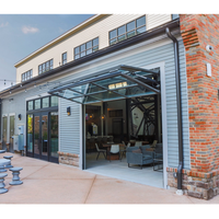 Abbs — portes de Garage pliables et verticales personnalisées, pour maisons, portes modernes en verre