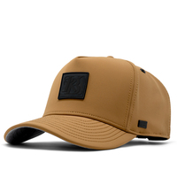 Haute qualité 5 panneaux Polyester Spabdex Pvc cuir Patch Baseball casquette étanche pour homme camionneur chapeau boucle en plastique