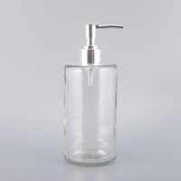 Flacon en verre vide de 700 ml au design populaire pour crème de soin de la peau, usage domestique pour désinfectant pour les mains, lait corporel, sous-emballage