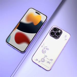 Custodia per telefono con Design a fiore conservato placcato <span class=keywords><strong>Cover</strong></span> trasparente per <span class=keywords><strong>iPhone</strong></span> 16e 17 Air 17 Pro Max 16 15 14 13 - Product Image 5