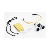 Lunettes Loupes Dentaires pour Examen Chirurgical Oral Maxillo-Facial/ORL, Instruments d'Examen, Lampe Frontale LED 35x