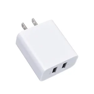 2021 Travel Charger Adapter Electronic Accessories Dual Usb Wall Charger 2 Ports US Plug Adapter