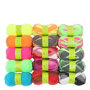 China chunky yarn factory smb best wholesale 3/4Nm 100% acrylic needle knitting yarn