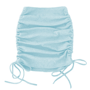 Mini-jupe respirante à volants pour femmes à taille haute en dentelle couleur unie jupe plissée A-Line - Product Image 6