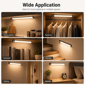 40cm <b>sensor</b> cabinet <b>light</b> <b>with</b> Type-C rechargeable three-colour dimmable magnetic <b>LED</b> cabinet <b>light</b> suitable for Kitchen Closet - Product Image 6