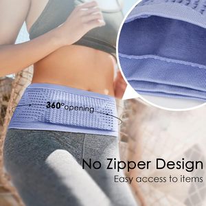 No Zipper Design Waterproof <strong>Neoprene</strong> Sport Waist <strong>Belt</strong> With Hidden Compartment For <strong>Running</strong> Travel Unisex - Product Image 4