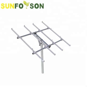 Pannello solare rotante staffa di montaggio a terra a montaggio singolo prodotto generato energia pannello solare palo staffe di montaggio - Product Image 4